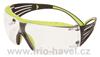 Brýle SecureFit SF401X, čirý PC, RAS zel./černé
